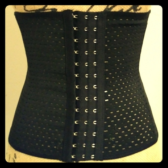 Other - 💃❤black corset waist cincher trainer w/boning